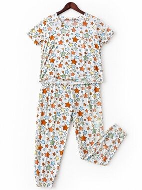 Bamboo Pajama Set Star Print Women’s Large Posh Peanut Top Joggers